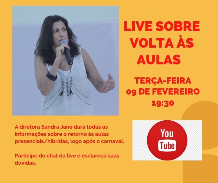 Sandra Jane, diretora do Piaget, fará live para falar da volta às aulas